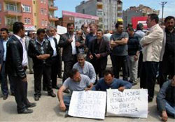 Şoförler yol protestosu yaptı