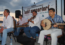 Samsun sahilinde konser hareketliliği