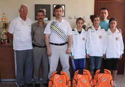 Yürüyüş birincileri ziyarette