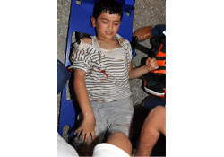 Çığlık attı hayatı kurtuldu