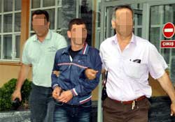 Giresun'da öldürdü Samsun'da teslim oldu
