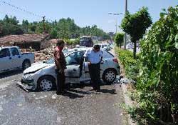 Trafik kazası: 1 yaralı