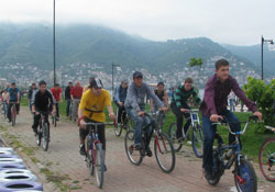 Bisiklet tutkunları bir araya geldi