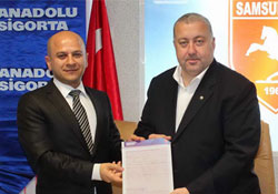 Samsunspor Anadolu Sigorta ile anlaştı