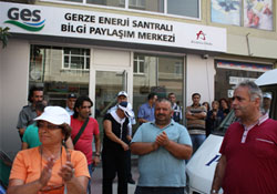 Gerze'de termik santral tepkisi