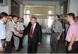 Belediyede bayramlaşma mesaisi