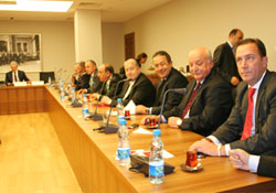 TFF'de toplantıya katıldılar