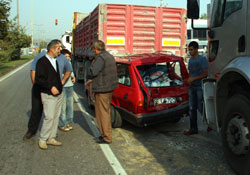 Zincirleme trafik kazası: 1 yaralı