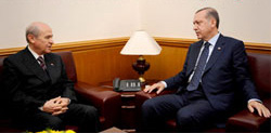 Bahçeli'den Erdoğan'a taziye ziyareti