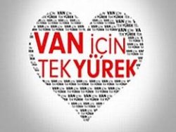 Türkiye Van için tek yürek oldu