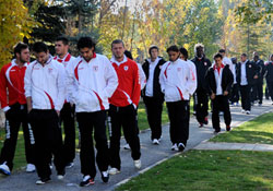 Samsun sabah yürüyüşü yaptı