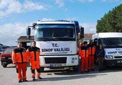 Sinop yardımı yetiştirdi