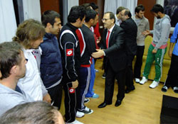 Bafraspor'da bayramlaşma