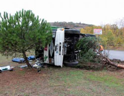 Samsun'da trafik kazası: 1 yaralı