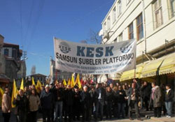 Bafra Eğitim-Sen' den Termik Santral Mitingine Destek