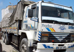 Çalıntı bira kamyonu Samsun'da bulundu