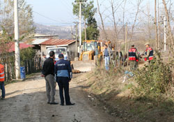Yol açım çalışmasında olay