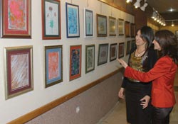 Ebru ve resim sergine büyük ilgi