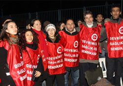 Yeni yıla eylem çadırında girdiler