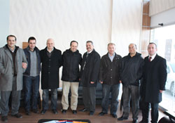 Müdür e öğretim görevlilerinden ziyaret