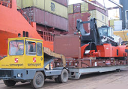 Samsunport iş hacmini büyütüyor.