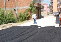 Canik'te yollar yamanıyor