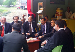 Festivalde çay keyfi