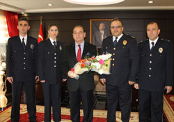 Çarşamba Emniyetinden Kaymakam ve Başkana ziyaret