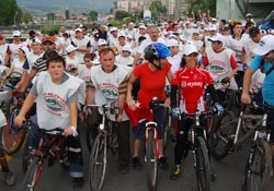 Samsun'da bisiklet şenliği