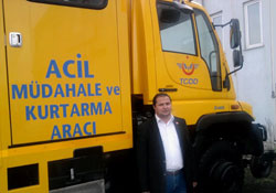 TCDDye acil kurtarma aracı alındı