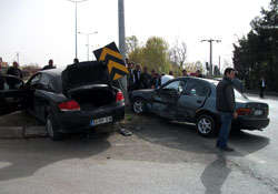 Takla atarak savruldu
