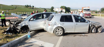 Samsun'da trafik kazası: 3 yaralı