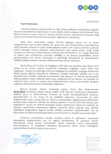 Serbest tüketicileri şok eden 'o mektup'