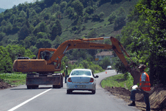 Rize'de ilginç yol güvenliği