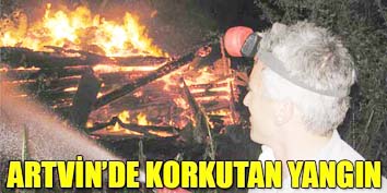 İki ev kül oldu