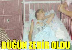 Düğün zehir oldu