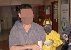 Bahçıvana KKKA tedavisi