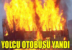 YOLCU OTOBÜSÜ YANDI