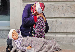 İşi ve aşı reddederek dileniyorlar