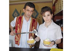 Kavun içinde dondurma ilgi gördü