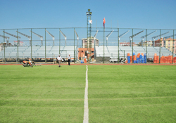 Tribünler yapılıyor