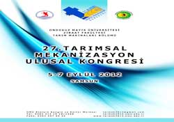 27. Tarımsal Mekanizasyon Ulusal Kongresi
