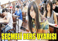 SEÇMELİ DERS UYARISI