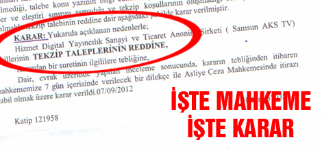 İŞTE MAHKEME İŞTE HAKİM!