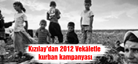 Kızılaydan 2012 Vekâletle kurban kampanyası