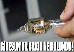 GİRESUNDA BAKIN NE BULUNDU!