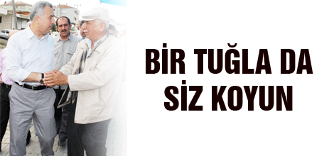 Bir tuğla da siz koyun