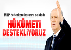 Bahçeli: Tezkere konusunda hükümetin yanındayız