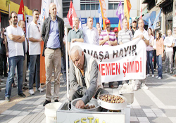 Trabzonda savaş karşıtı eylem
