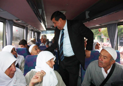 Kutsal topraklara yolculuk başladı